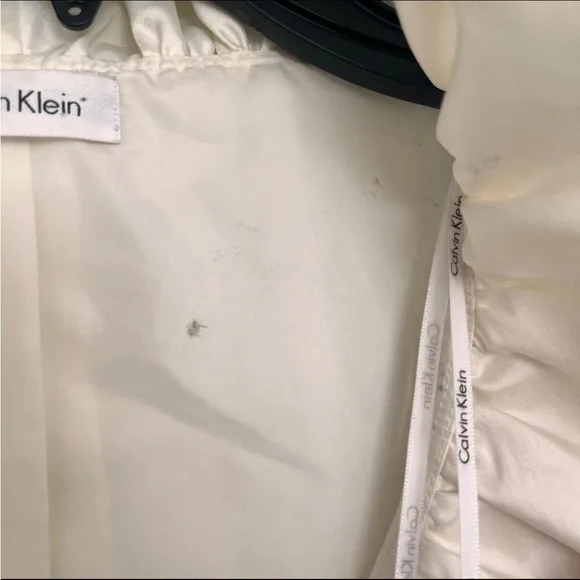 Calvin Klein Ivory Ruffle Blazer - Picture 3 of 5